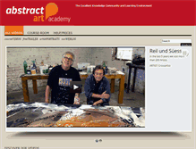 Tablet Screenshot of abstractartacademy.com